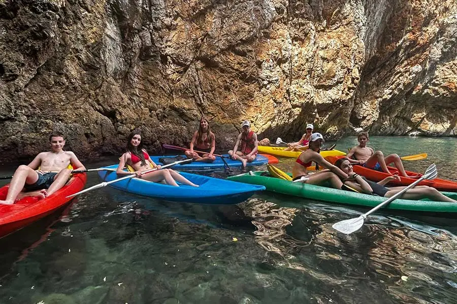Cirali kayak tour - kayaking through coves
