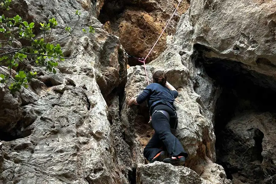 Cirali rock climbing - cave and overhang routes
