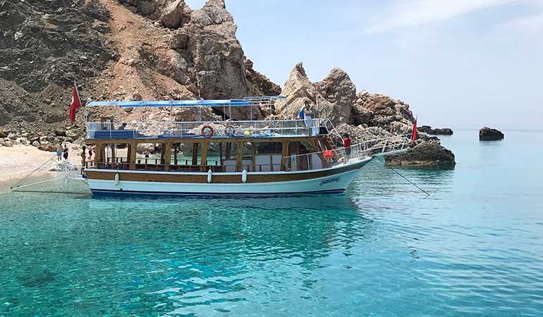 Cirali private boat cruise